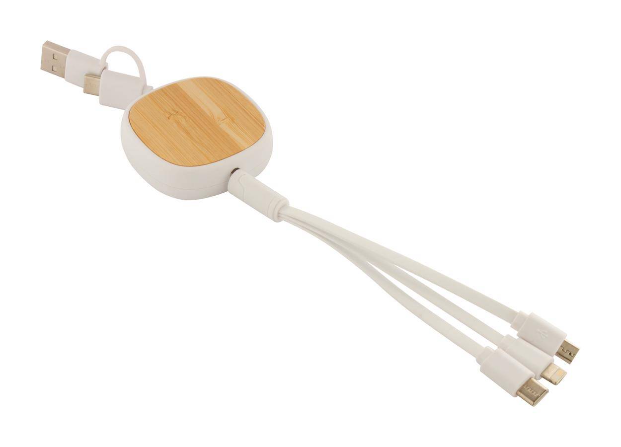 Rabsle USB nabíjací kábel, biela kvitto