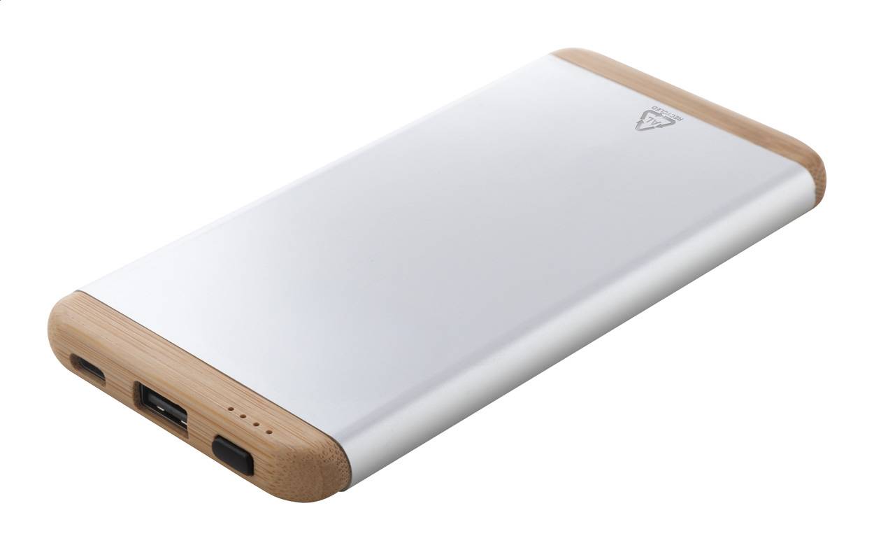 Ralubo Five power banka, sivá Silver