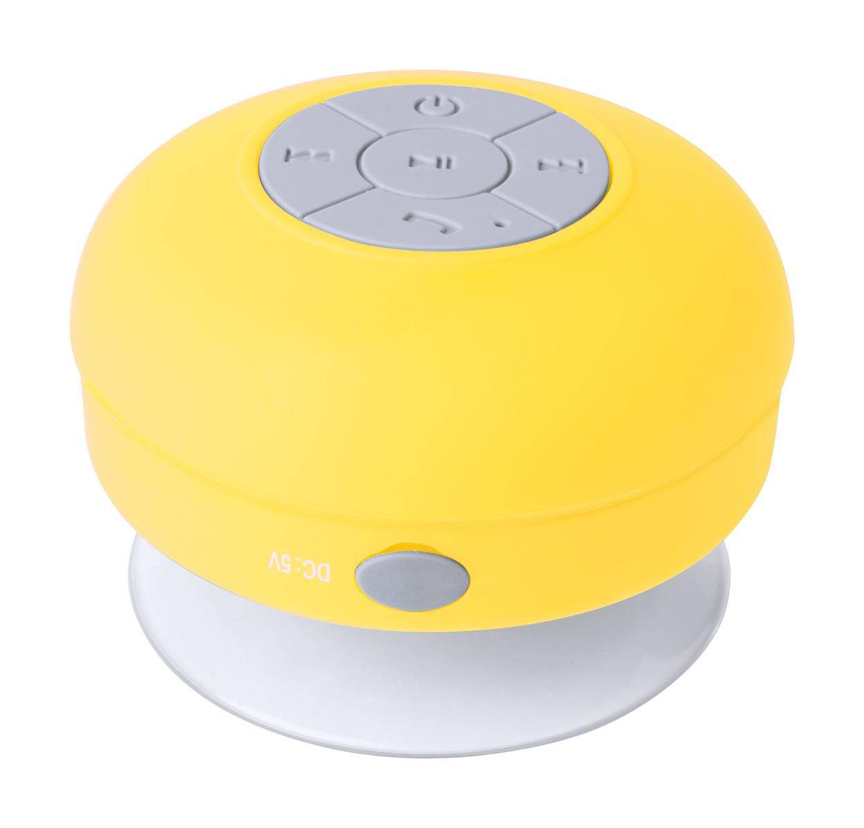Rariax vodotesný bluetooth reproduktor, žltá