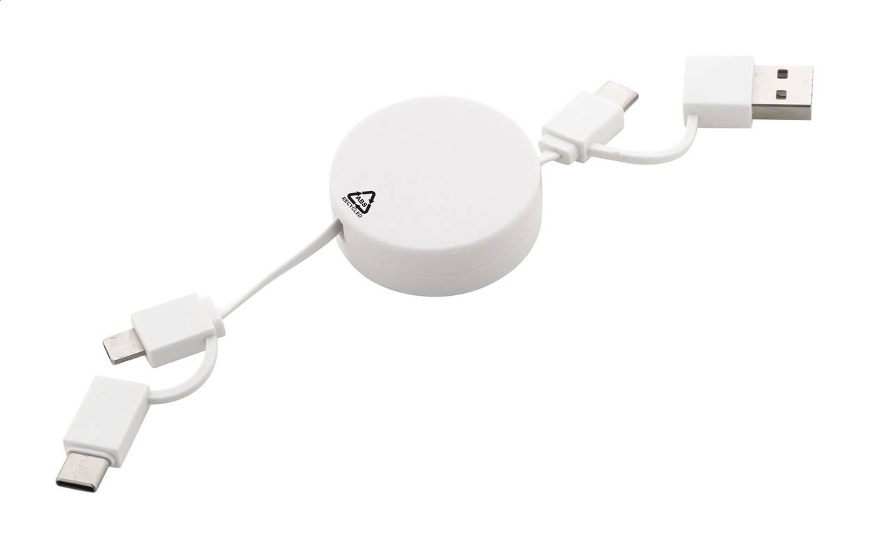 Rascop RABS USB nabíjací kábel, biela