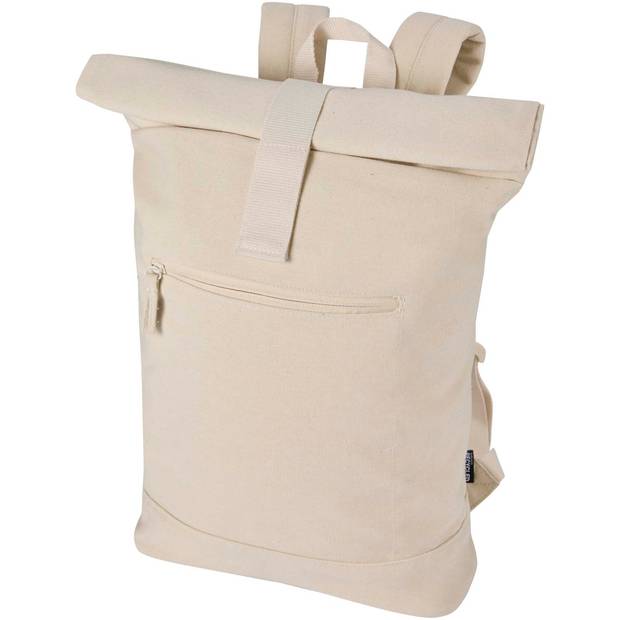 Recanvas rolovací batoh na notebook veľkosti 14″ z recykl. GRS, 16 l, hnedá Sand Recanvas rolovací batoh na notebook veľkosti 14″ z recykl. GRS, 16 l, hnedá Sand