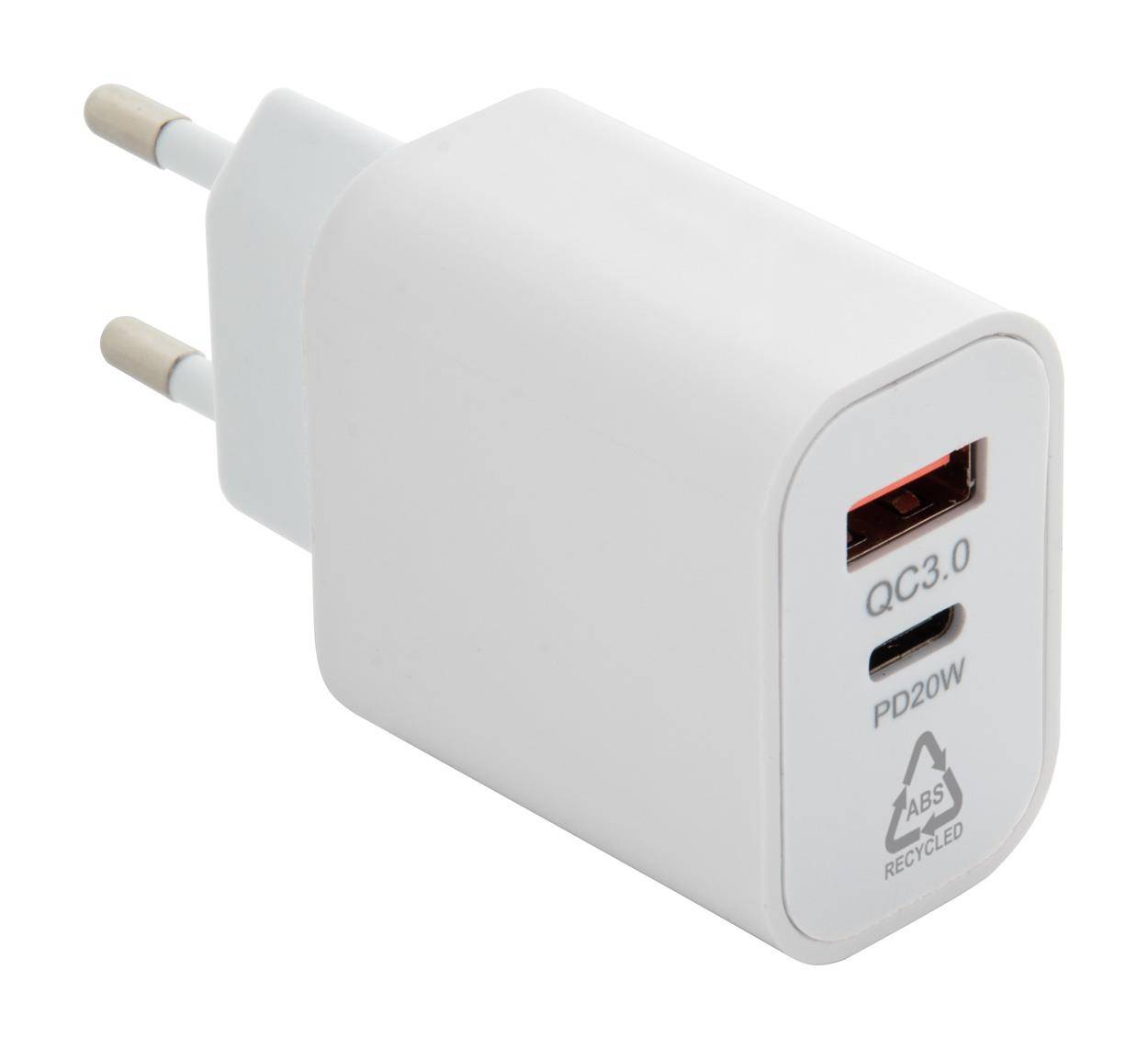 Recharge RABS USB nástenná nabíjačka, biela