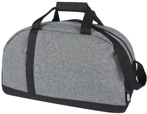 Recyklovaná dvoubarevná sportovní taška Reclaim, černá - šedá vřesová