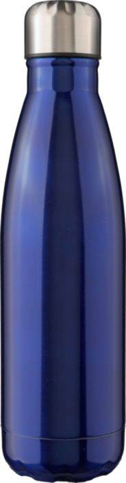 Recyklovaná nerezová jednostenná banka 650 ml Cliff, modrá