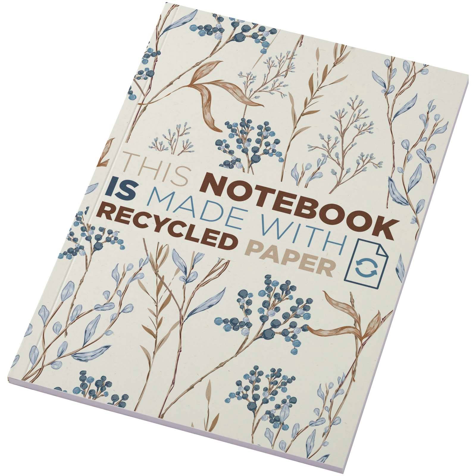 Recyklovaný poznámkový blok Novella Austen s mäkkou väzbou  A5 – 50 listov, biela Ivory