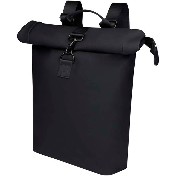 Recyklovaný rolovací batoh Turner na 15,6″ notebook s certifikáciou GRS a objemom 12 l, čierna Recyklovaný rolovací batoh Turner na 15,6″ notebook s certifikáciou GRS a objemom 12 l, čierna