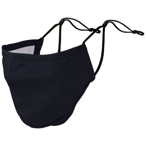 Recyklovatelné dvojvrstvové rúško na tvár Laurel GRS, modrá