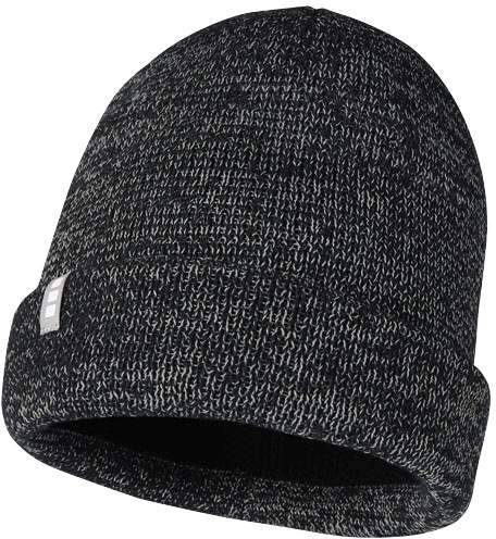 Reflexná čiapka Rigi, čierna