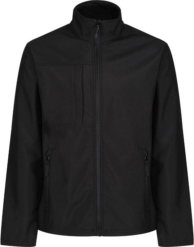 Regatta|TRA 688, Pánska 3vrstv.softshell bunda"Octagon II", čierna-čierna, 6XL
