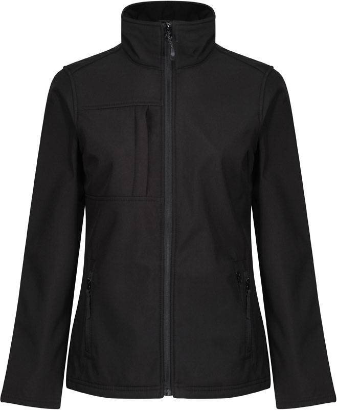 Regatta|TRA689, Dámska 3vrstv.softshell bunda"Octagon II", čierna-čierna, 8_XS