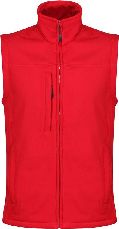 Regatta | TRA788, 2-vrstvová softshellová vesta „Flux“, červená classic, M