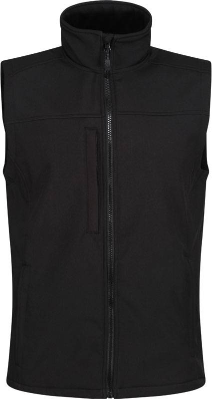 Regatta | TRA788, 2-vrstvová softshellová vesta „Flux“, čierna, XS