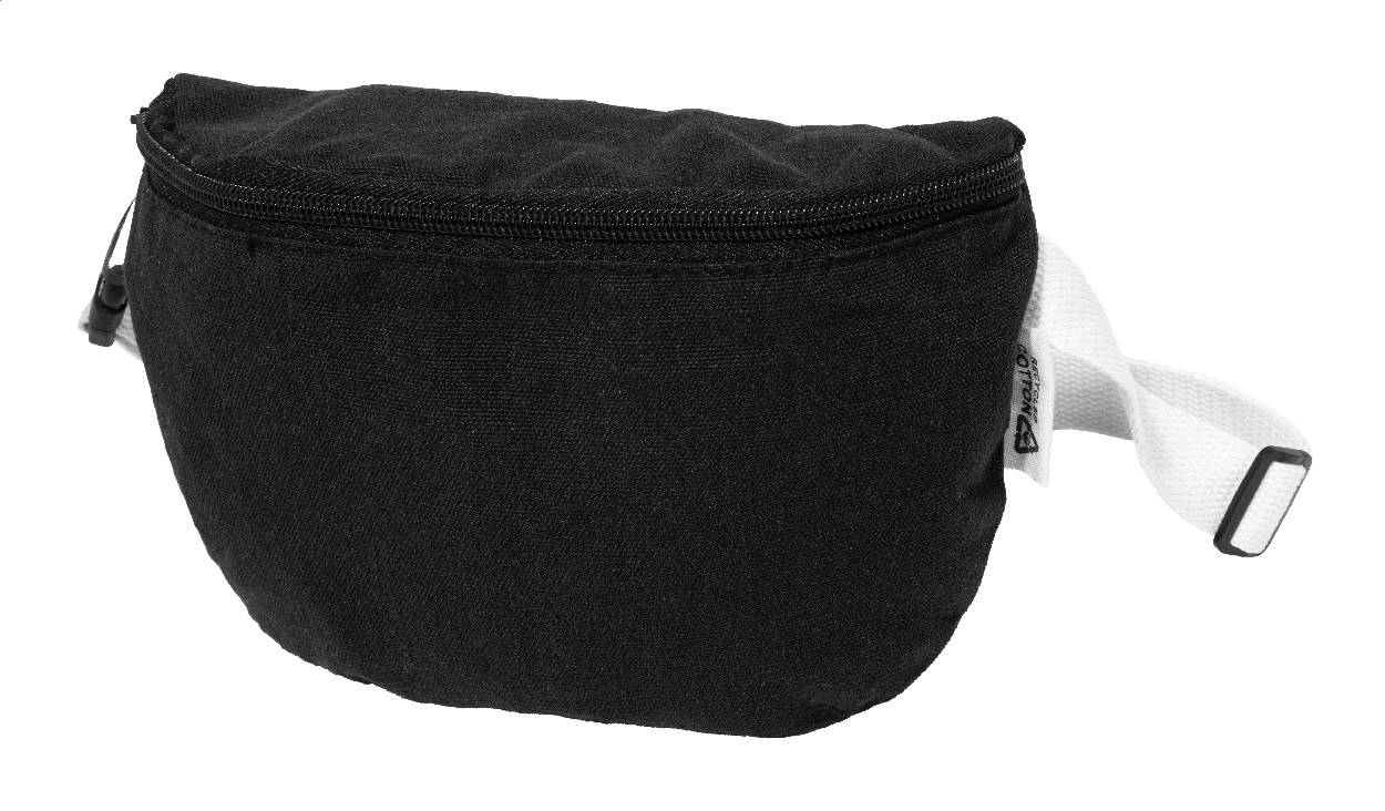 Rekan Hip ľadvinka z recyklovaného plátna, čierna