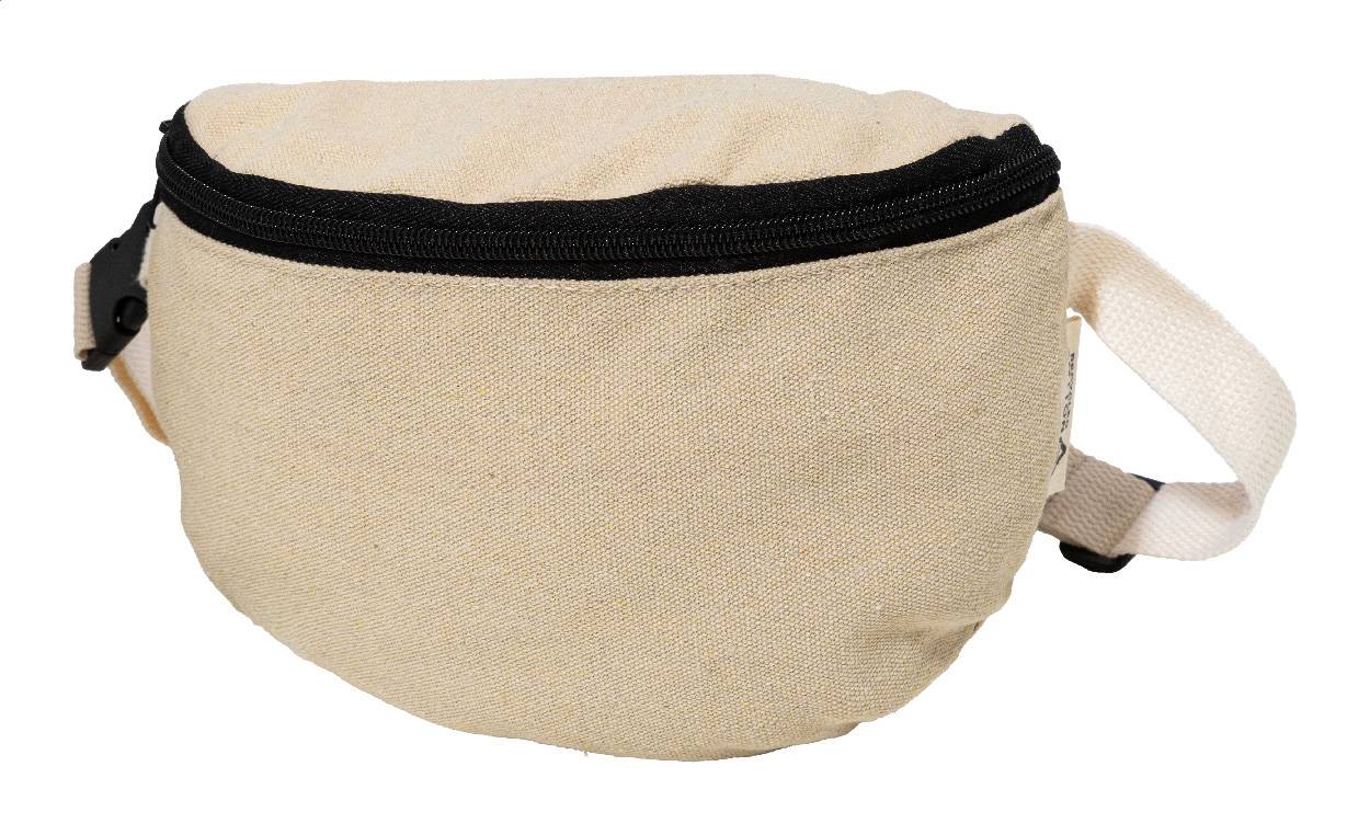 Rekan Hip ľadvinka z recyklovaného plátna, hnedá Natural