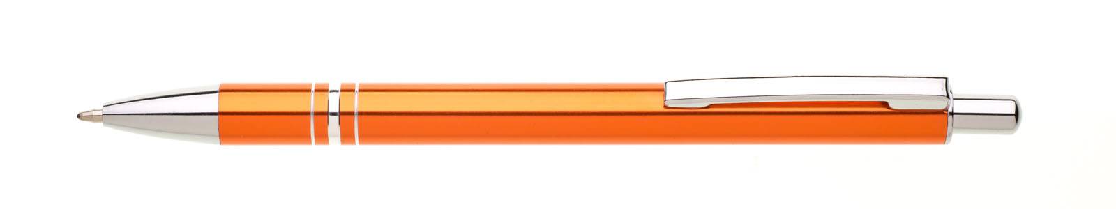 RENZA guľôčkové pero kov /D, oranžová