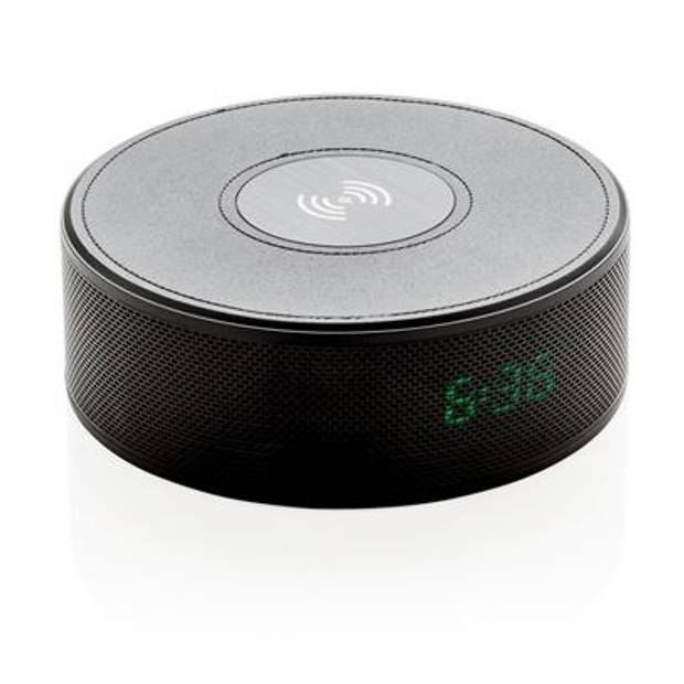 Reproduktor s funkciou hodín a 5W nabíjačkou, čierna Reproduktor s funkciou hodín a 5W nabíjačkou, čierna