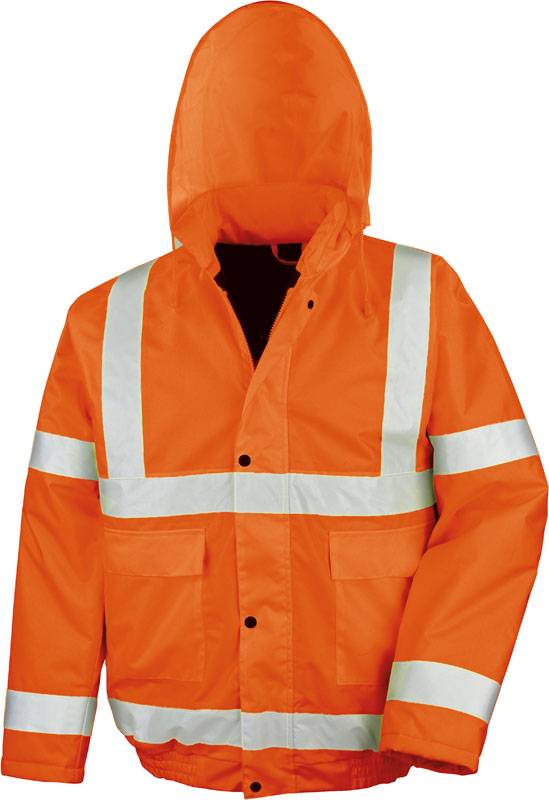 Result Core|R217X, Bezpečnostná zimná bunda"Blouson", oranžová Fluo, S
