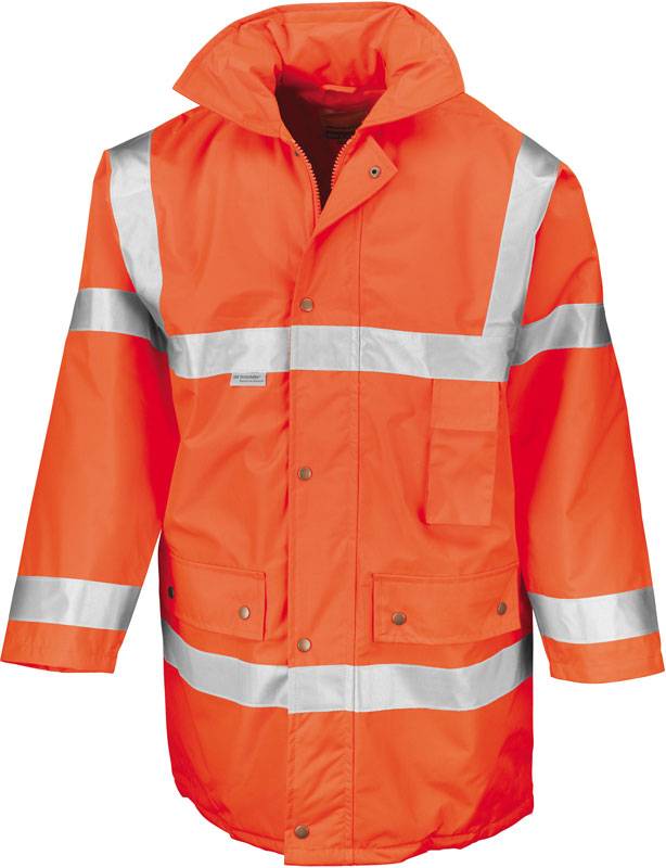 Result|R018X, Bezpečnostná bunda, oranžová Fluo, L