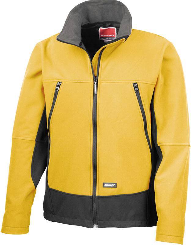 Result|R120X, 3vrstv.softshell bunda, žltá Sport-čierna, XXL