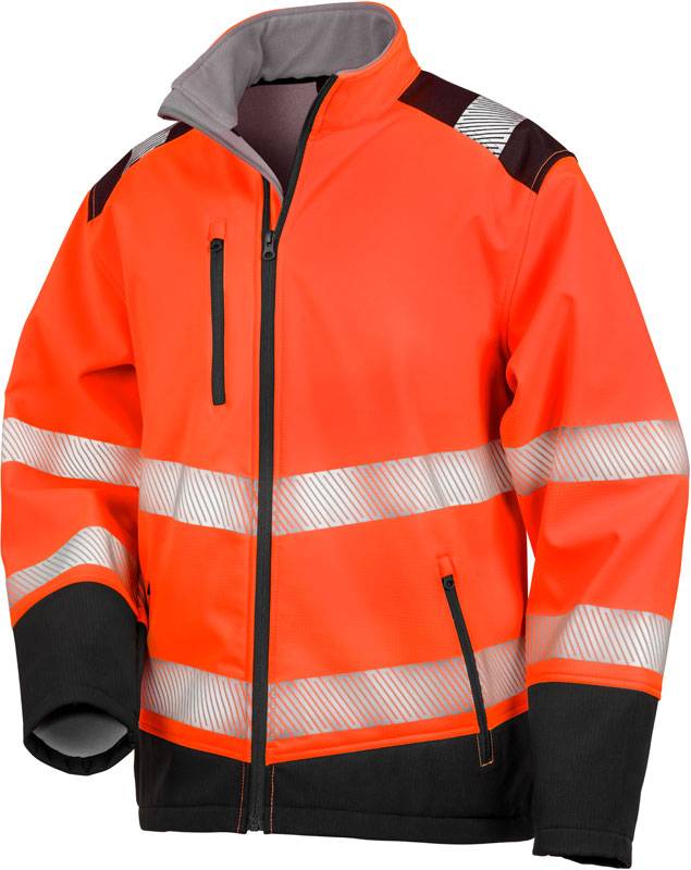 oranžová Fluorescent - čierna