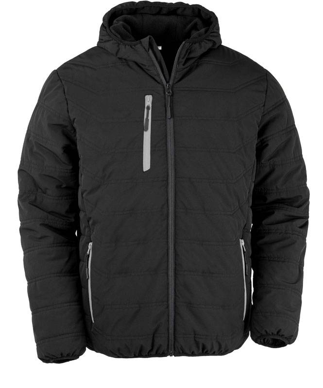Result Recycled|R240X, Zimní bunda"Black Compass", čierna-sivá, M