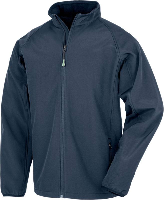Result Recycled|R901M, Pánska 2vrstv.softshell bunda"Printable", modrá Navy, M