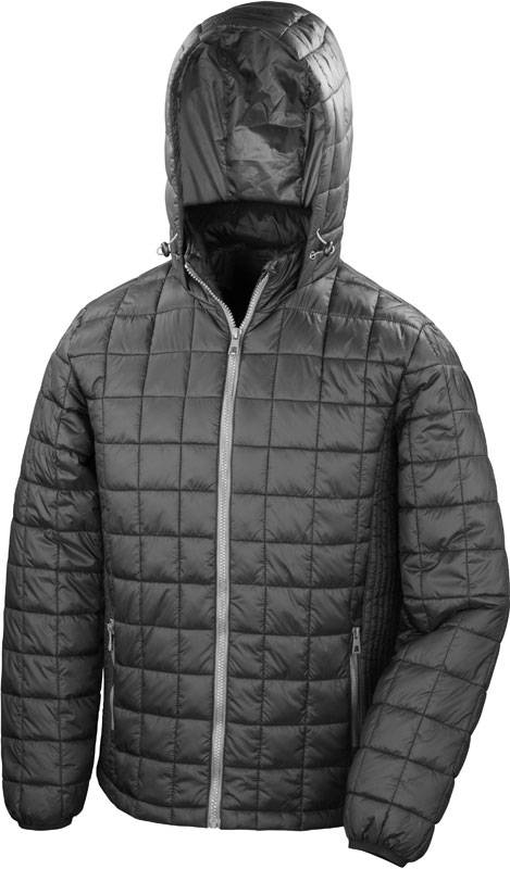 Result Urban|R401X, Prešívaná bunda s kapuc., čierna-sivá Phantom, XXL