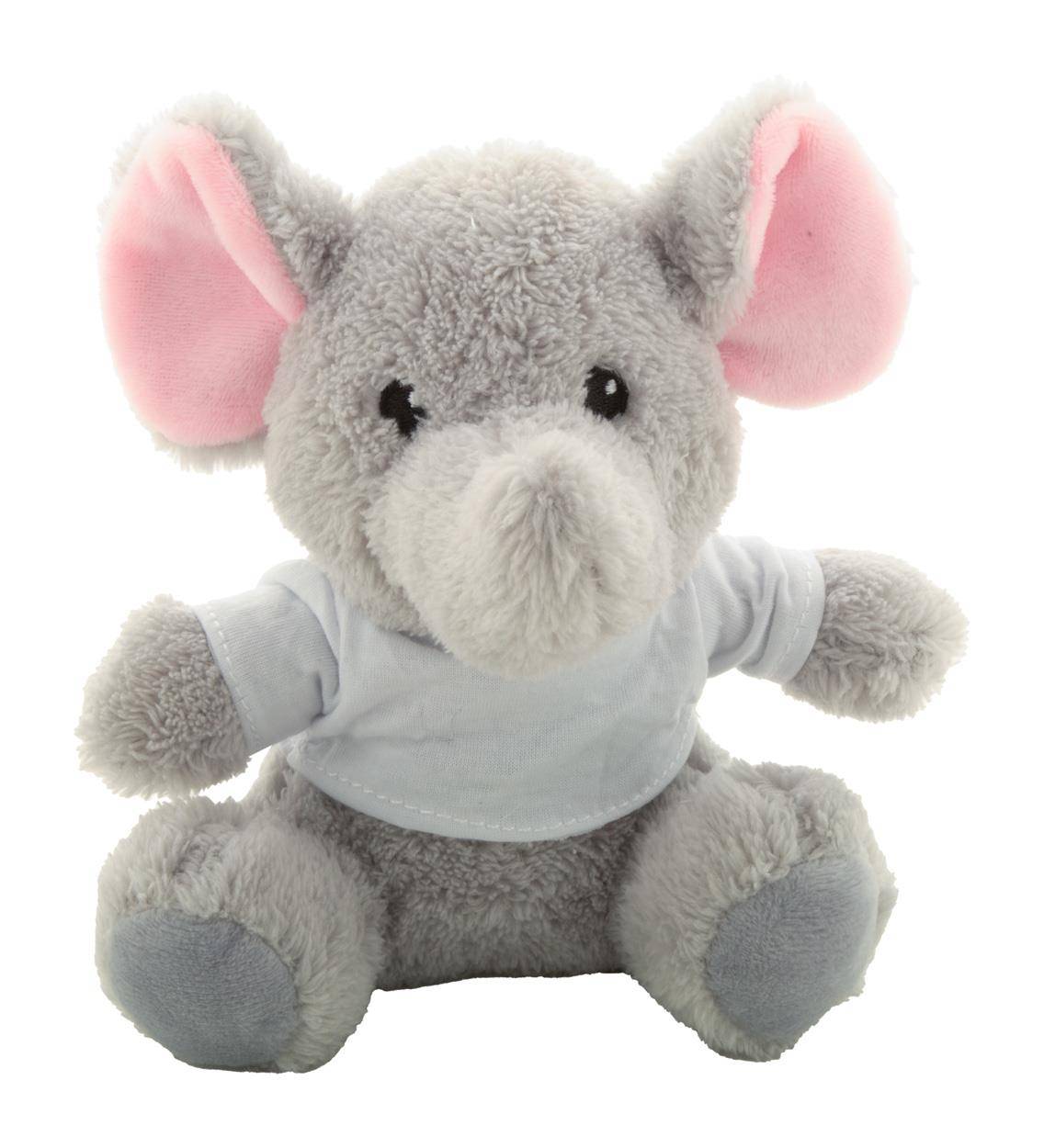 Retrump RPET plyšový slon, šedá