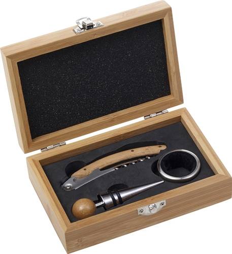 Riaz DÁRKOVÁ SADA NA VÍNO V Bambusová krabička