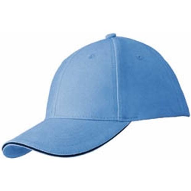 RIDER šestipanelová kšiltovka značky SLAZENGER, světle modrá RIDER šestipanelová kšiltovka značky SLAZENGER, světle modrá