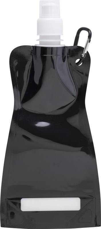 Rolovacie plastová fľaša s klipom, 420 ml, čierna