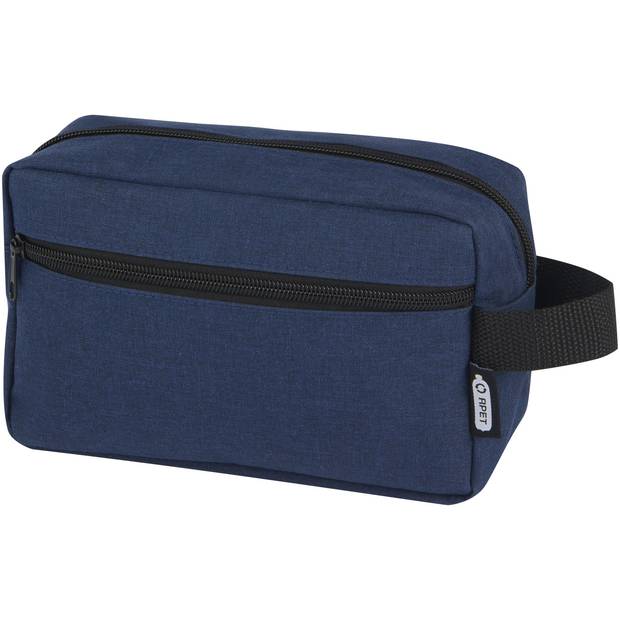 Ross GRS RPET toaletná taška 1,5 l, modrá Heather Navy Ross GRS RPET toaletná taška 1,5 l, modrá Heather Navy