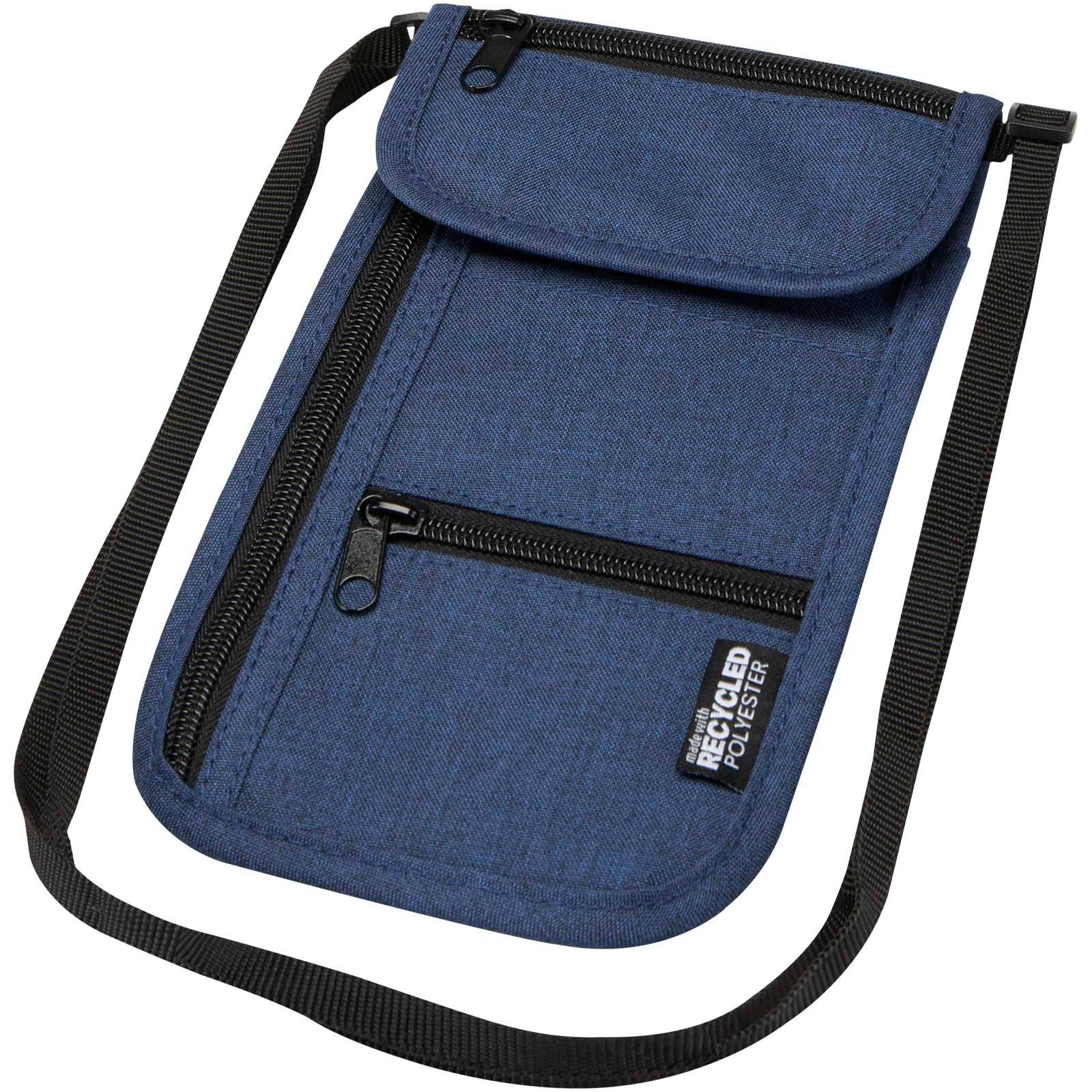 Ross múdre cestovné puzdro z recykl. GRS, modrá Navy Heather