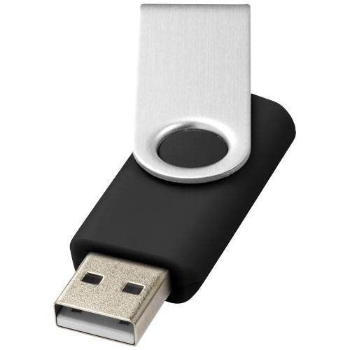 Rotační USB flash disk, 2GB, černá