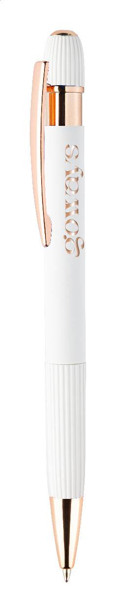 Rozubi guličkové pero, biela