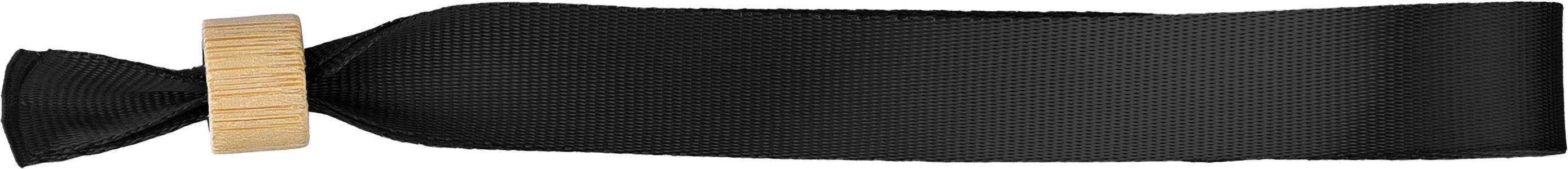 rPET (300D) šnúrka na zápästie Tarian, čierna