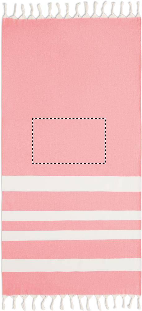 Ručníková deka Hammam 140g, červená