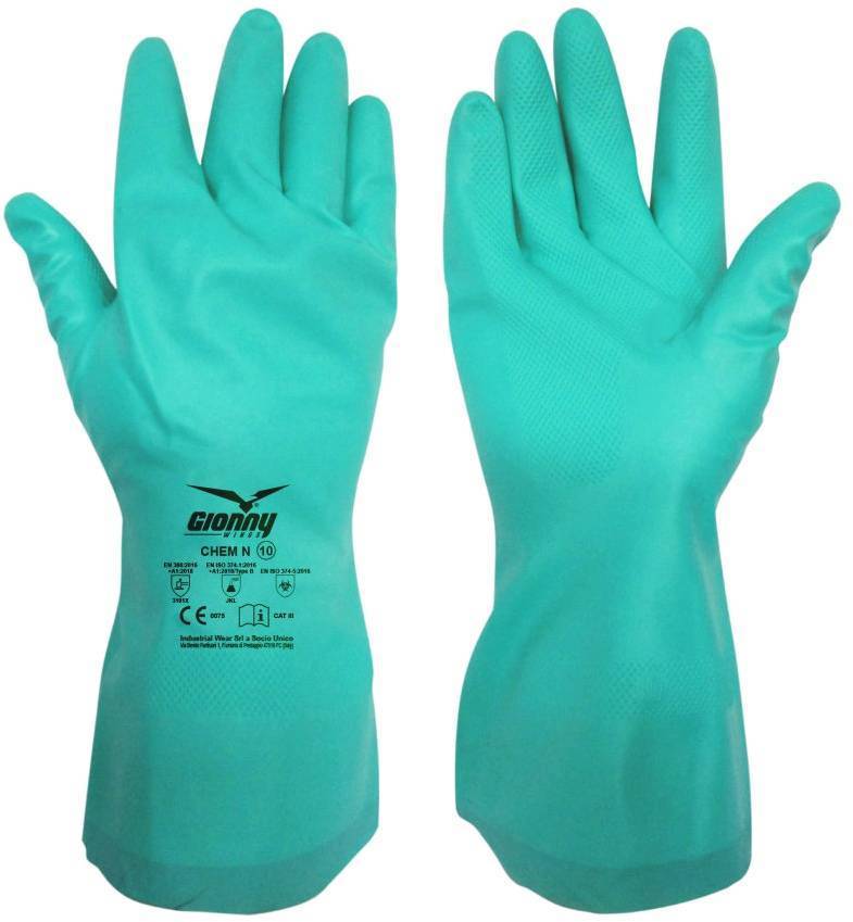 Rukavice PAYPER CHEM N, zelená, 10