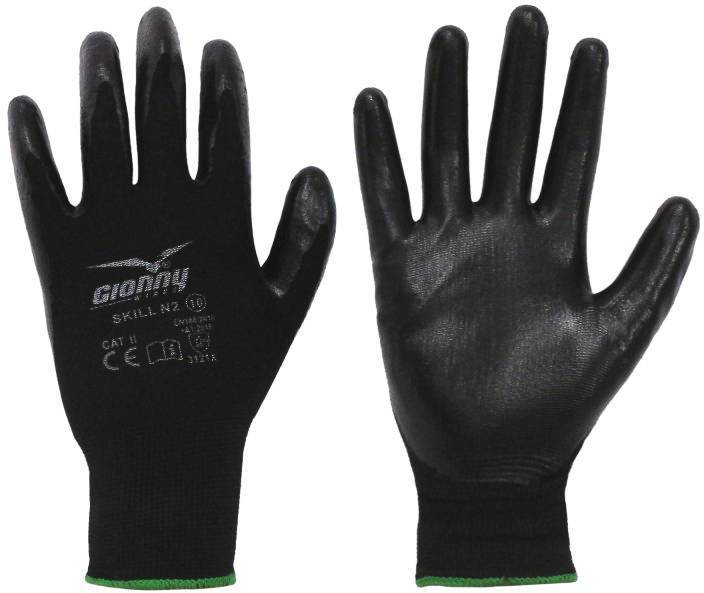 Rukavice PAYPER SKILL N2, čierna, 8