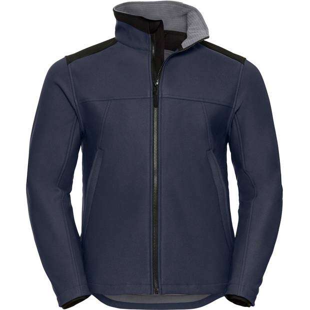 Russell|018M, Prac.3vrstv.softshell bunda, modrá French Navy, XS Russell|018M, Prac.3vrstv.softshell bunda, modrá French Navy, XS