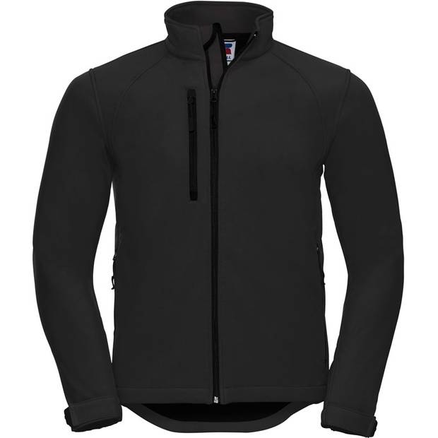 Russell|140M, Pánska 3vrstv.softshell bunda, čierna, 3XL Russell|140M, Pánska 3vrstv.softshell bunda, čierna, 3XL