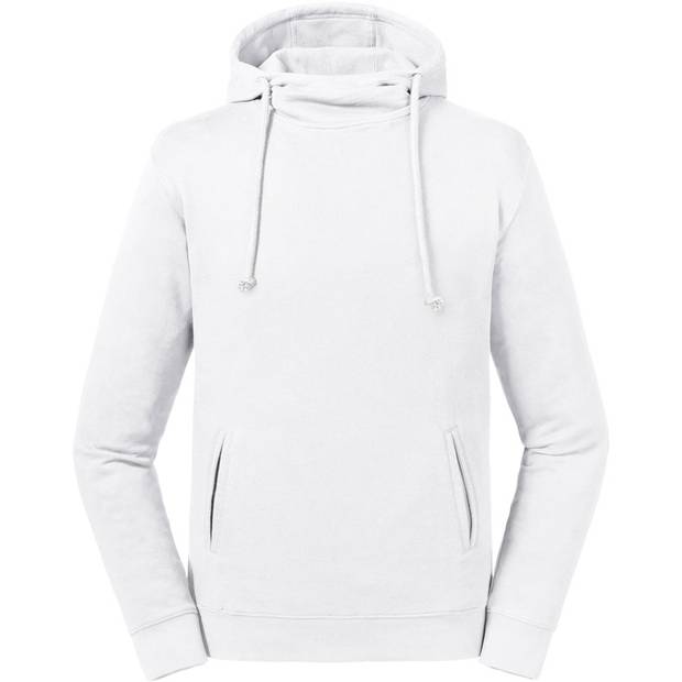Russoll | 209M, Unisex mikina s kapucňou z bio bavlny, biela, XS Russoll | 209M, Unisex mikina s kapucňou z bio bavlny, biela, XS