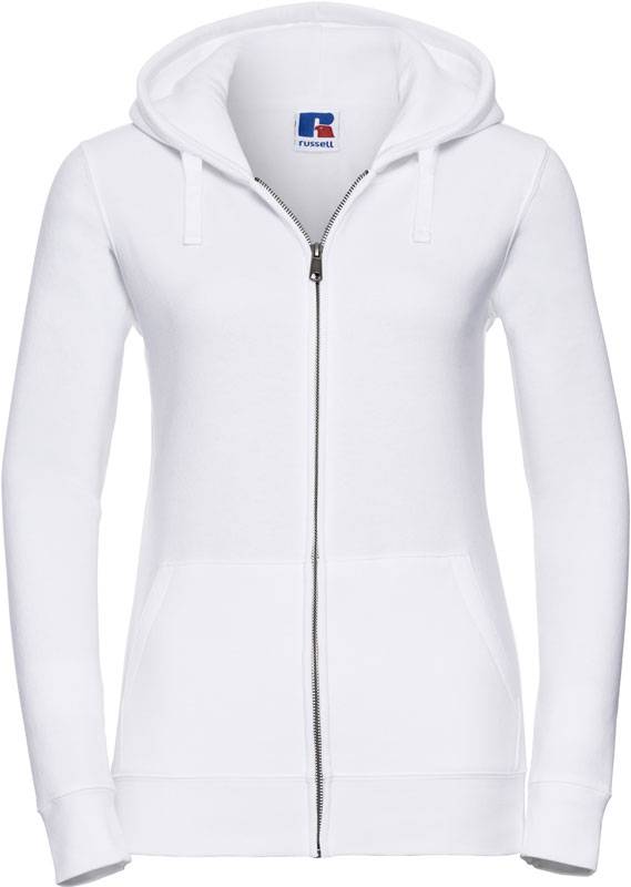 Russoll | 266F, Dámska mikina s kapucňou Authentic, biela, M