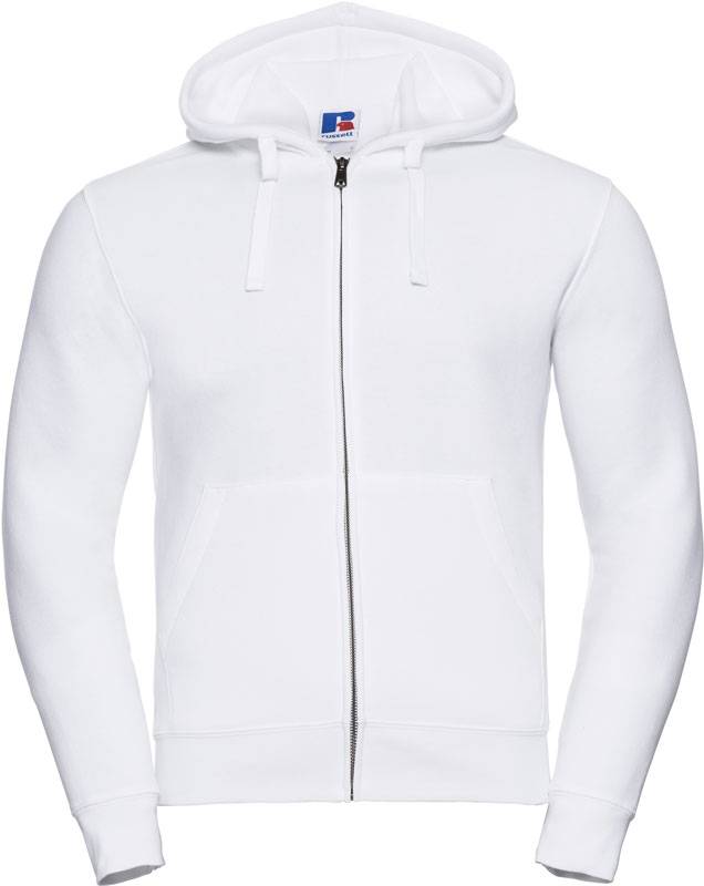 Russoll | 266M, Pánska mikina s kapucňou Authentic, biela, L