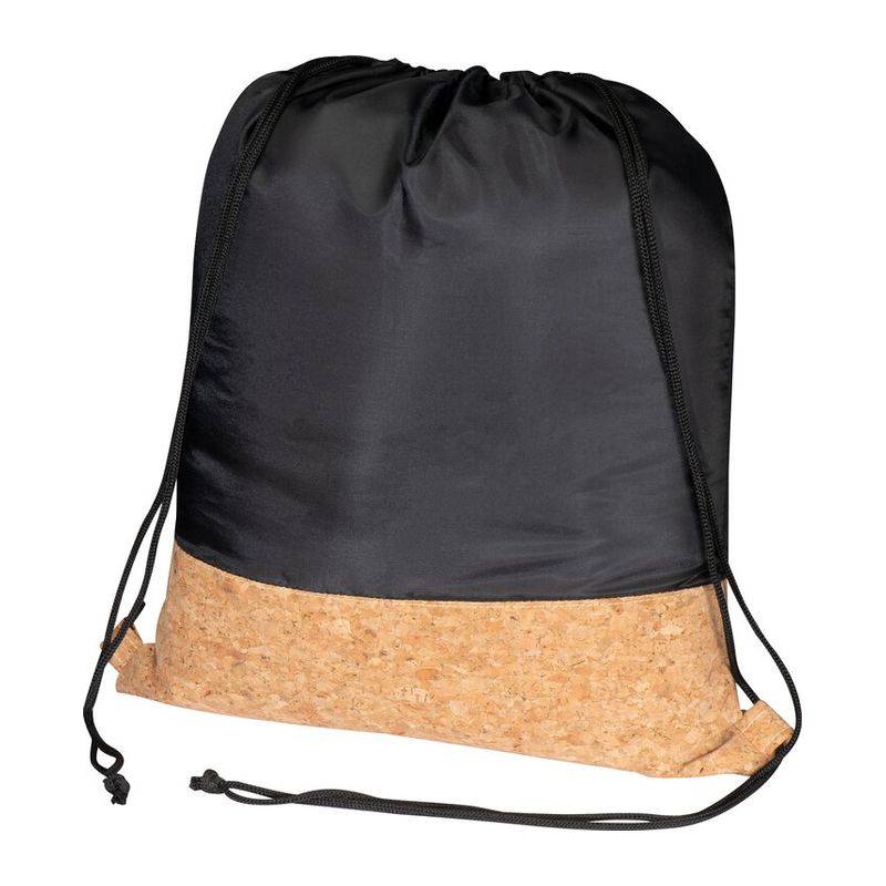 Sáček na tělocvik s korkovým dnem, černá
