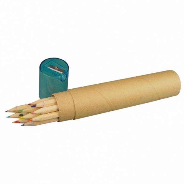 Sada 12 pastelek v kartonové tubě s ořezávátko Sada 12 pastelek v kartonové tubě s ořezávátko
