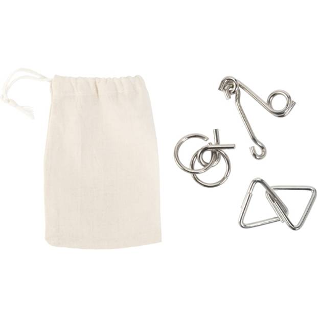 Sada 3 kovových hlavolamů Sada 3 kovových hlavolamů