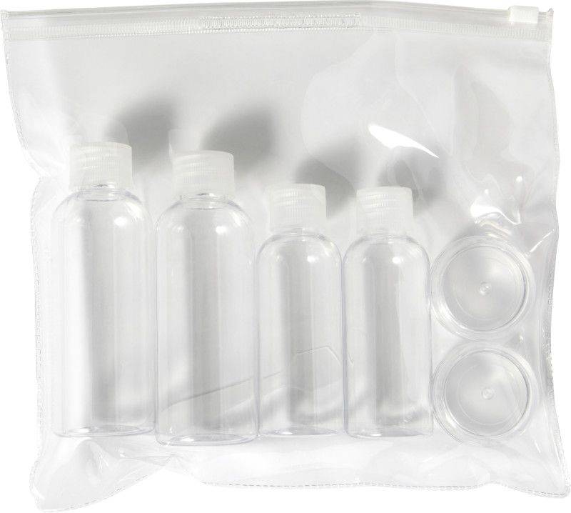 Sada fľaštičiek na kozmetiku na cestovanie, transparentná