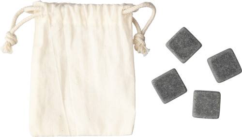 Sada kamenných ľadových kociek Jens, hnedá khaki