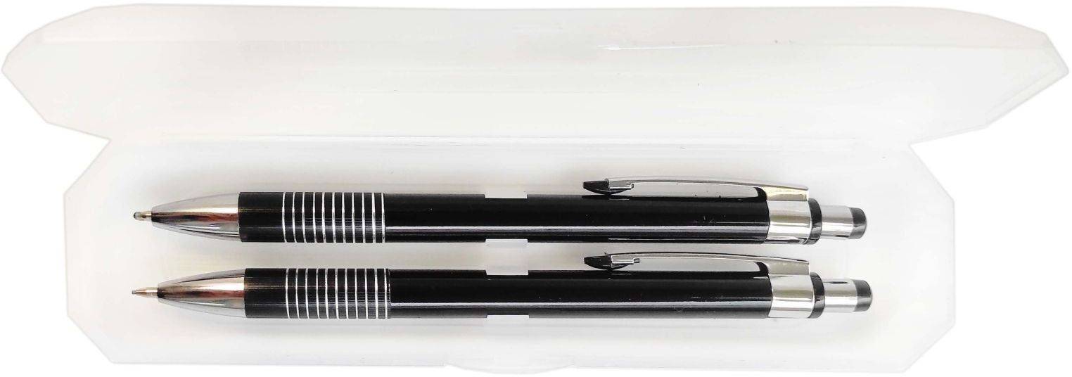 Sada kovové guľôčkové pero a
 mikroceruzka 062, čierna